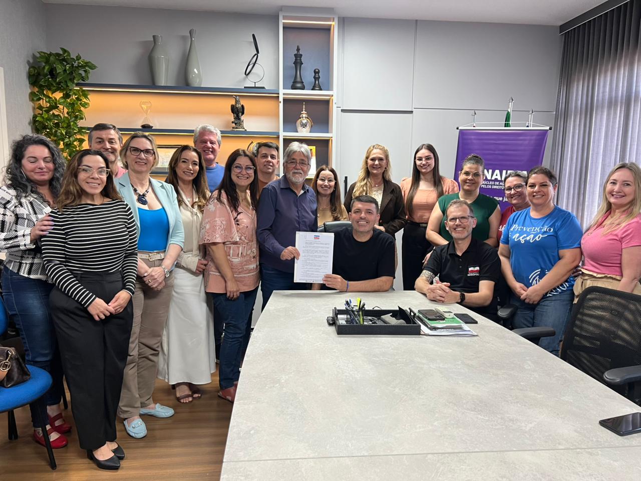 Prefeito Franqui Salvaro sanciona lei que cria o Núcleo de Ações Integradas